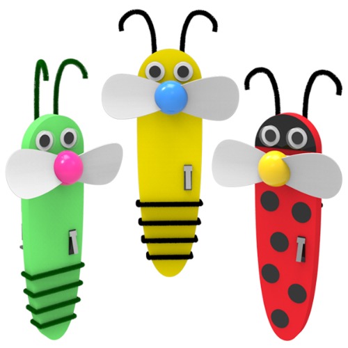 휴대용 곤충 선풍기 만들기(꿀벌,메뚜기,무당벌레)
